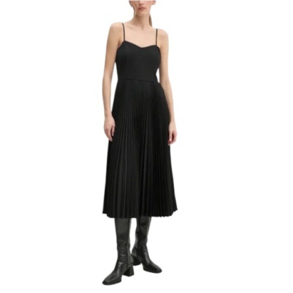 New! Theory Pleated Midi Dress